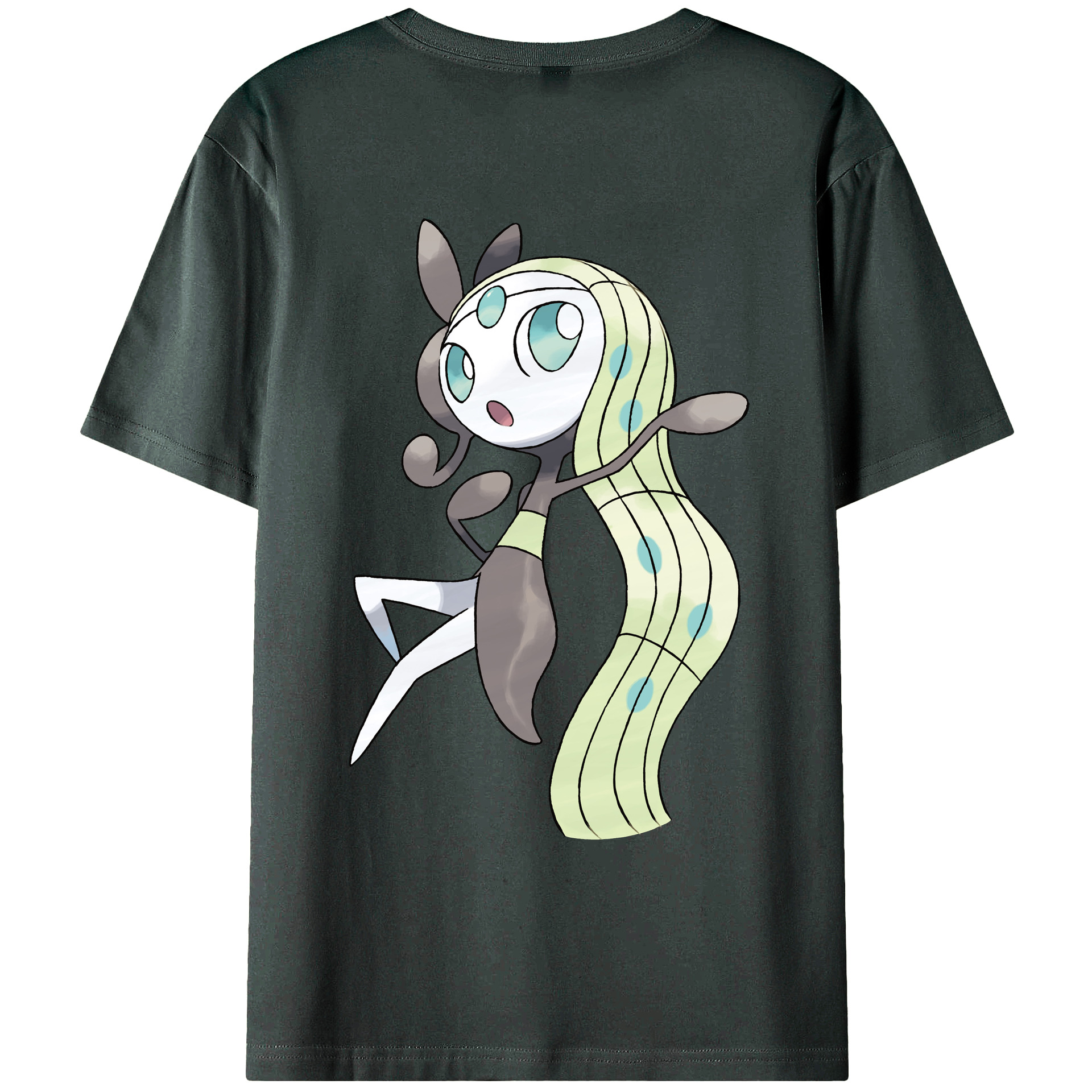 （画像用） ポケットモンスター Pokémon 綿100％ メンズ半袖Tシャツ（バックプリント） 通気性